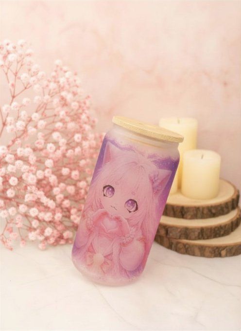 verre canette givré mascotte guimauve