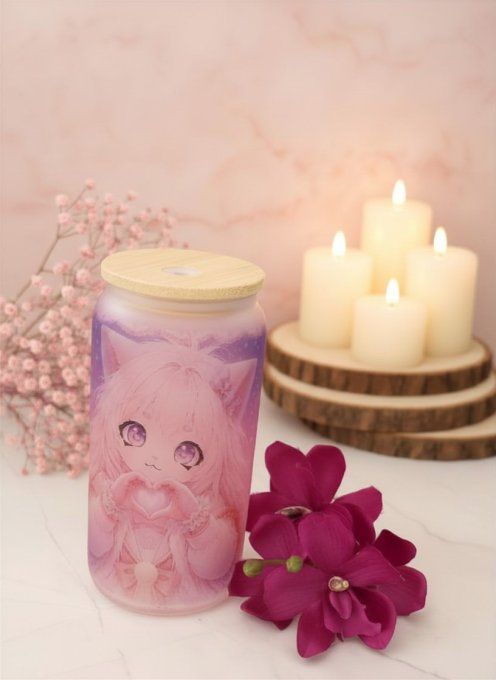 verre canette givré mascotte guimauve