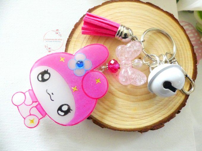 Portes clefs sanrio en résine époxy