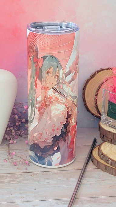 Tumbler en acier inoxydable Miku Sakura