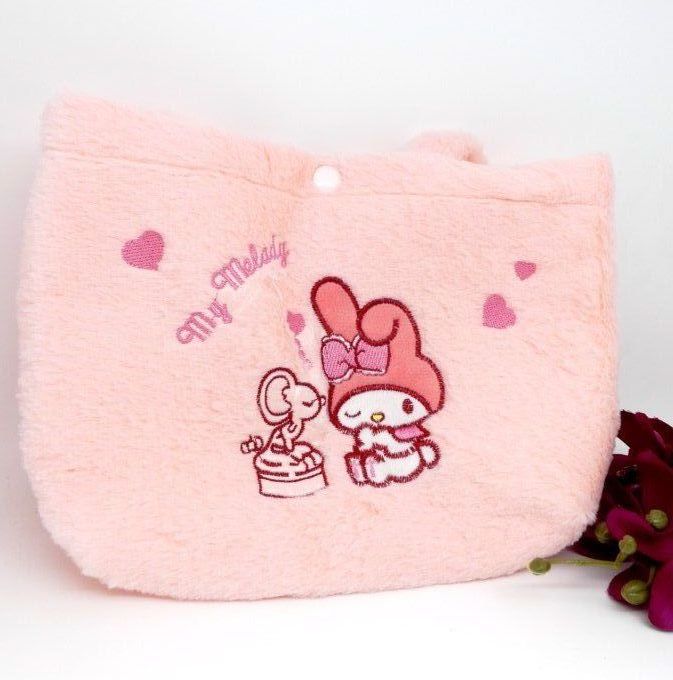 Mini sac kawaii peluche pilou pilou rose